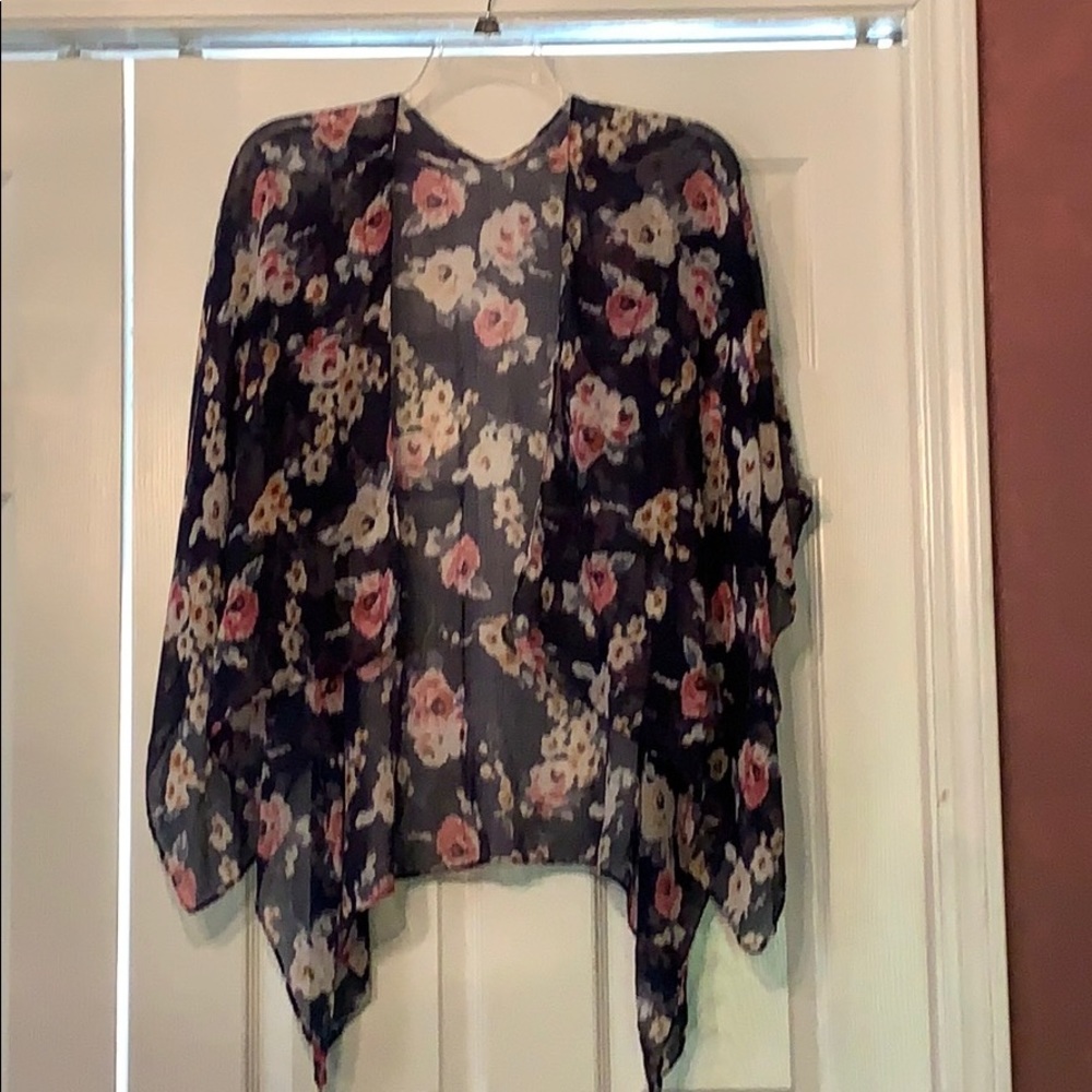 Beautiful floral kimono wrap